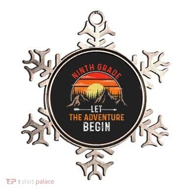 Let The 9th Grade Adventure Begin Ninth Grade Teacher Retro Ornament