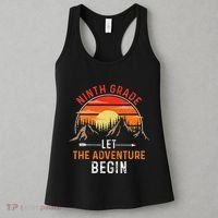 Let The 9th Grade Adventure Begin Ninth Grade Teacher Retro Women's Tank Top thumb 3