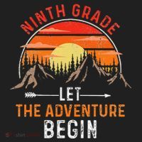 Let The 9th Grade Adventure Begin Ninth Grade Teacher Retro Hat thumb 2