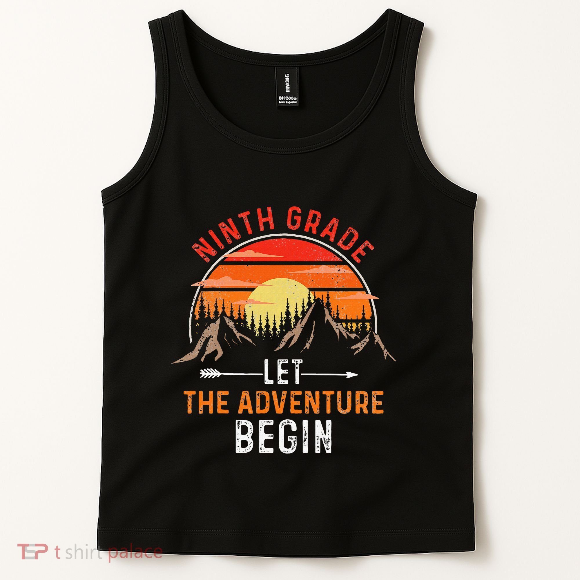 Let The 9th Grade Adventure Begin Ninth Grade Teacher Retro Tank Top