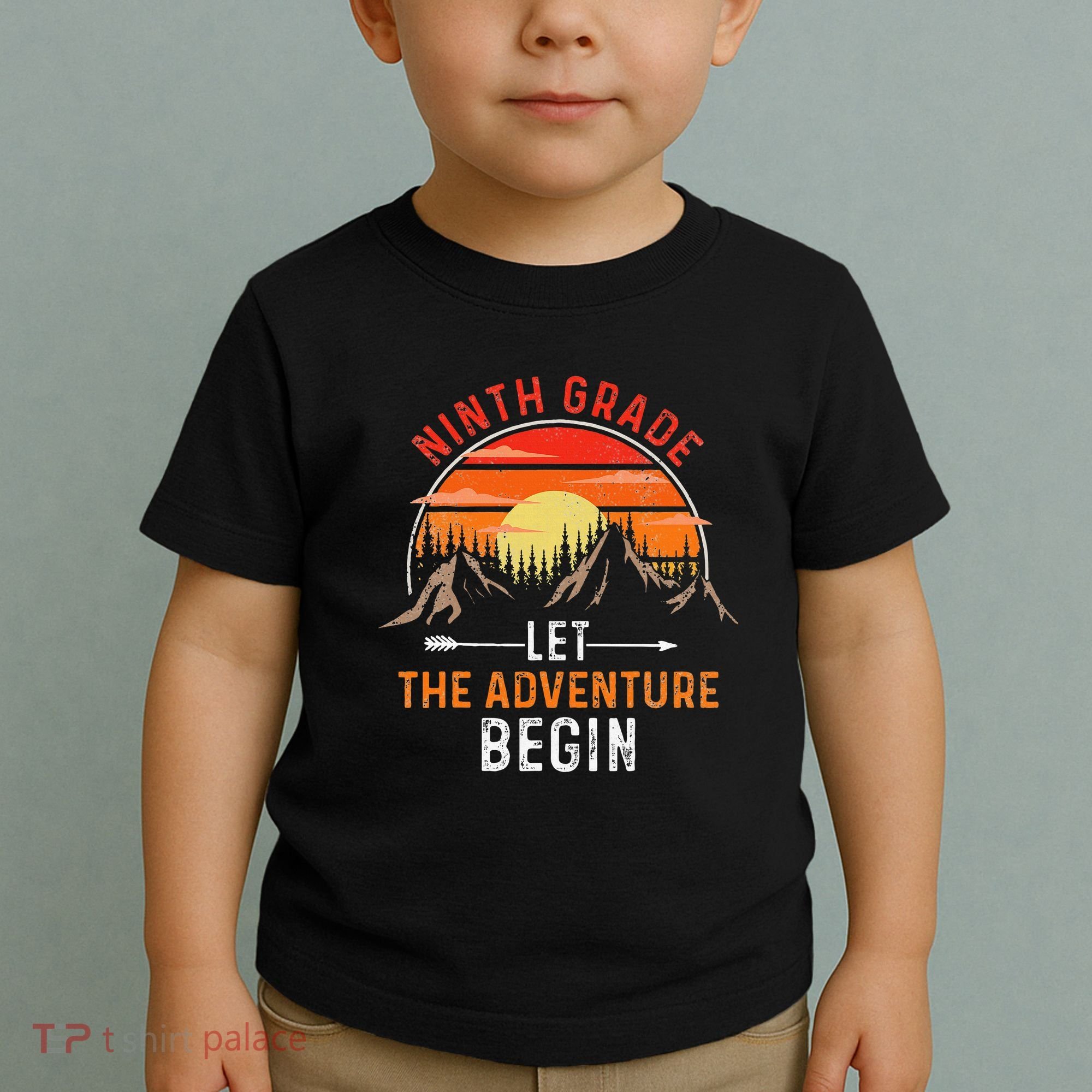 Let The 9th Grade Adventure Begin Ninth Grade Teacher Retro Toddler T-Shirt