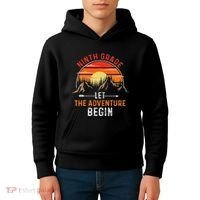 Let The 9th Grade Adventure Begin Ninth Grade Teacher Retro Kids Hoodie thumb 4
