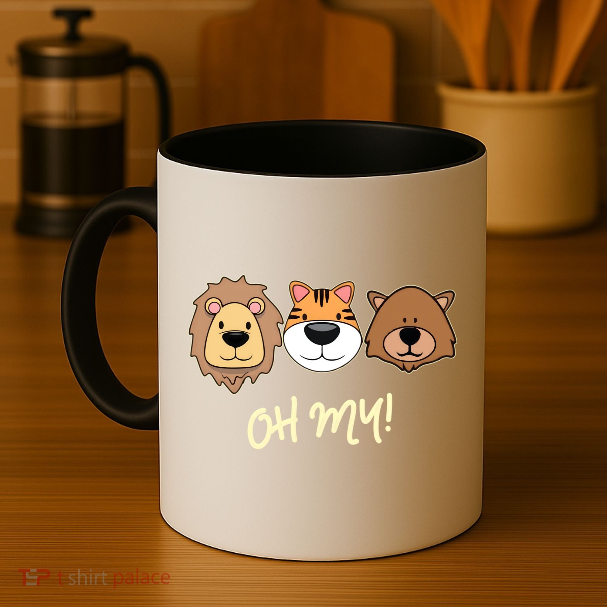 Lion Tiger And Bear Oh My Fun Jungle Zoo Animal Lover Gift Coffee Mug
