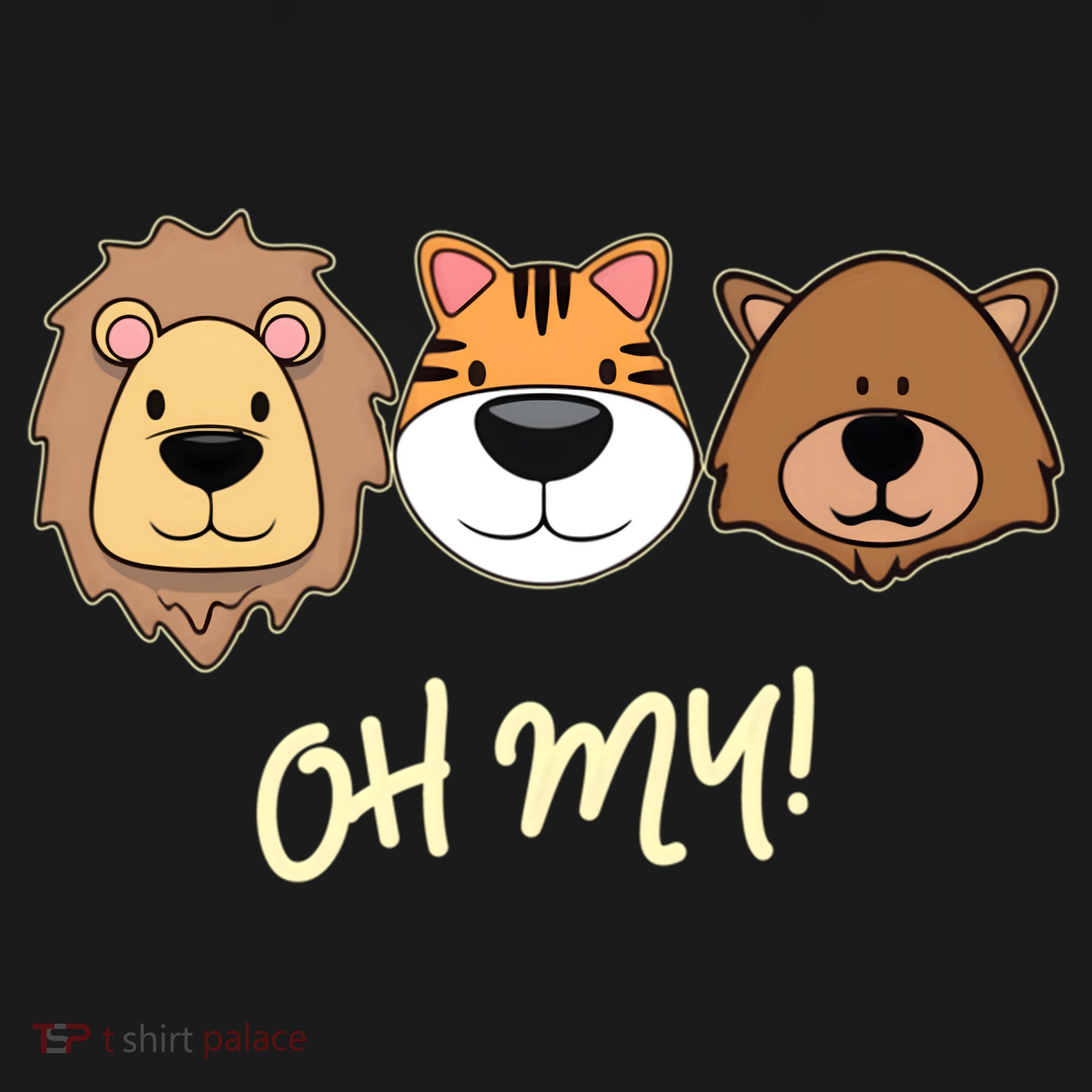Lion Tiger And Bear Oh My Fun Jungle Zoo Animal Lover Gift Women's Hoodie