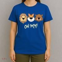 Lion Tiger And Bear Oh My Fun Jungle Zoo Animal Lover Gift T-Shirt thumb 4