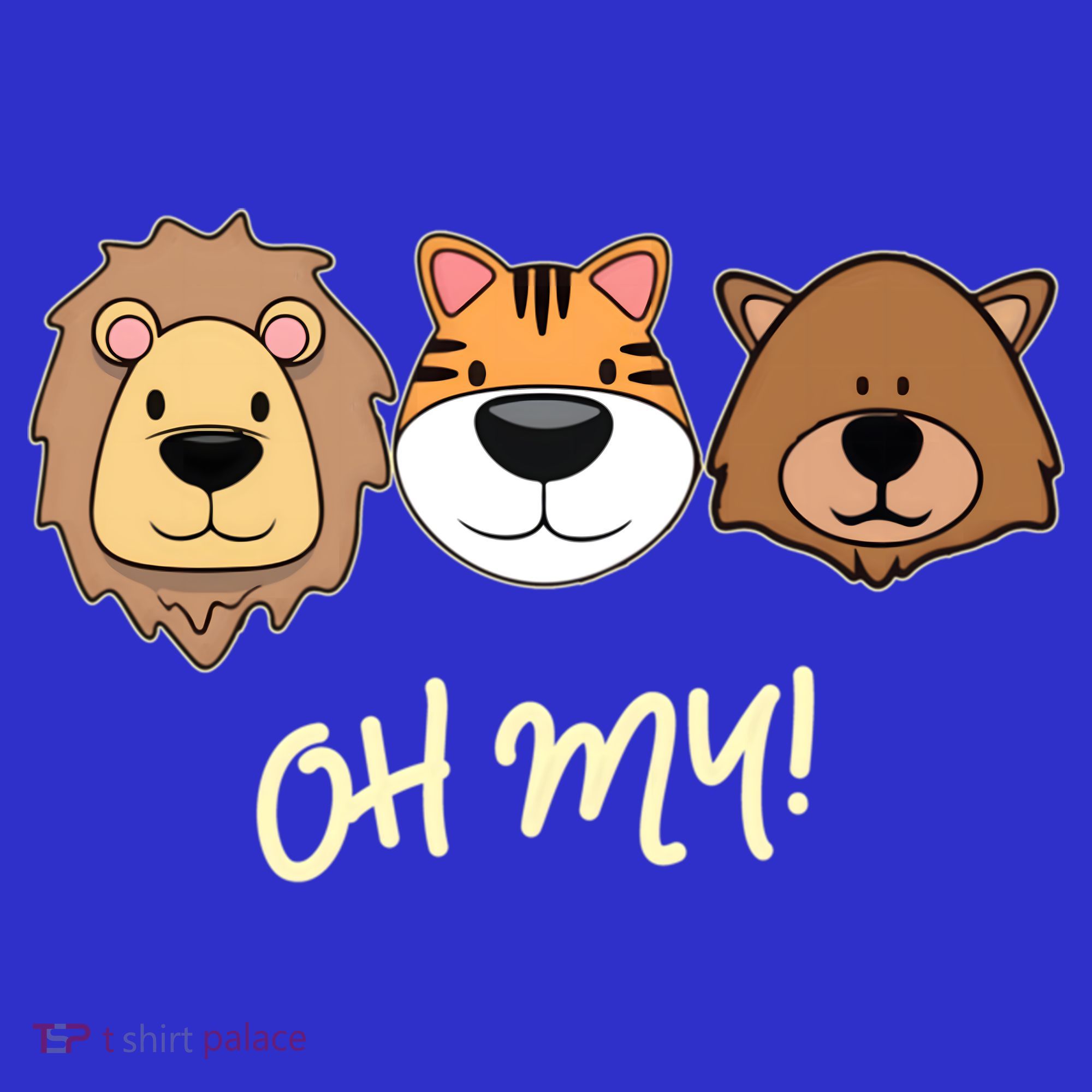 Lion Tiger And Bear Oh My Fun Jungle Zoo Animal Lover Gift Polo