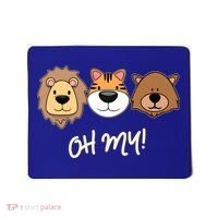 Lion Tiger And Bear Oh My Fun Jungle Zoo Animal Lover Gift Mousepad thumb 0