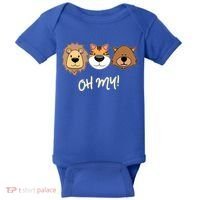 Lion Tiger And Bear Oh My Fun Jungle Zoo Animal Lover Gift Baby Bodysuit thumb 0