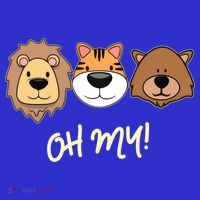 Lion Tiger And Bear Oh My Fun Jungle Zoo Animal Lover Gift Baby Bodysuit thumb 2