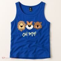 Lion Tiger And Bear Oh My Fun Jungle Zoo Animal Lover Gift Tank Top thumb 2