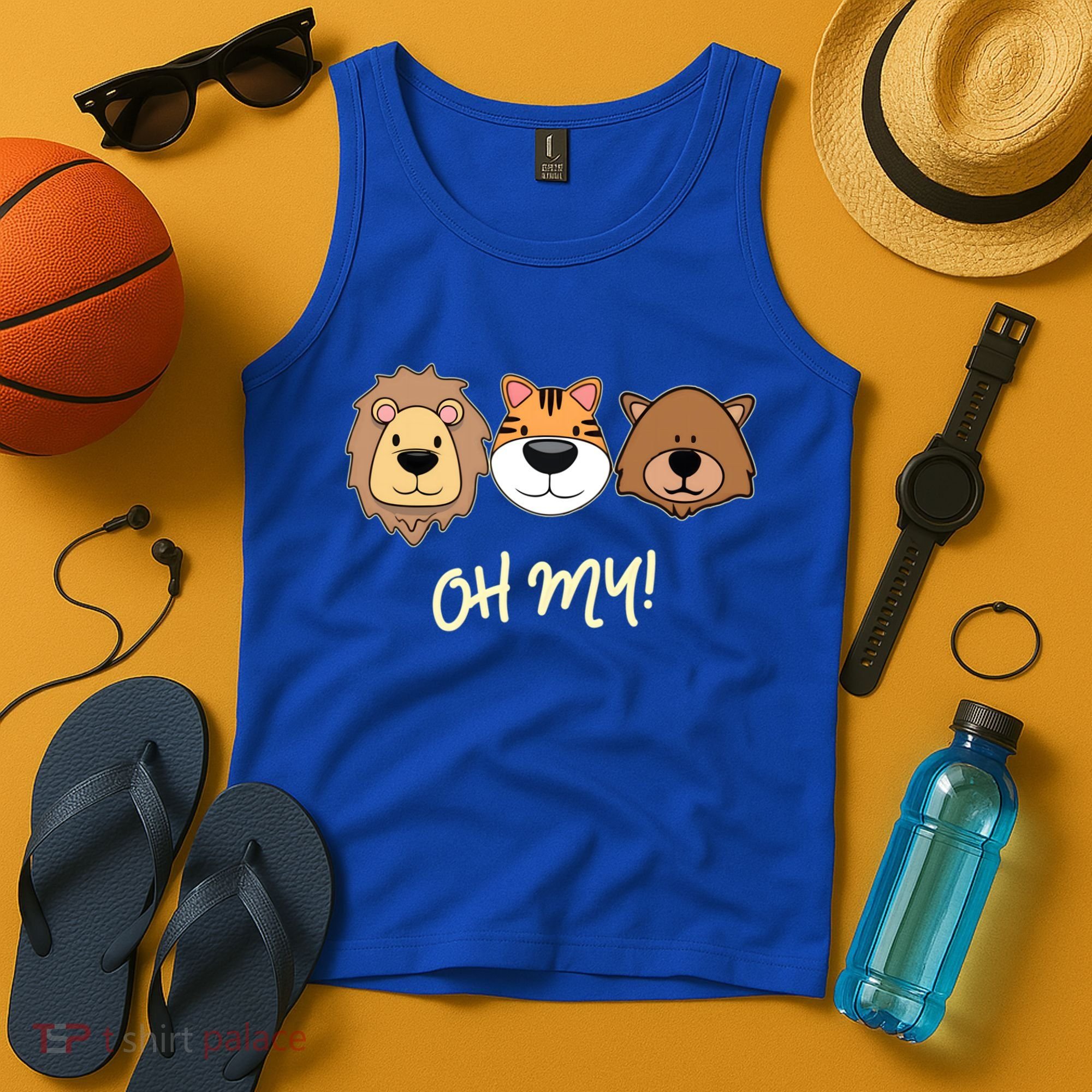 Lion Tiger And Bear Oh My Fun Jungle Zoo Animal Lover Gift Tank Top