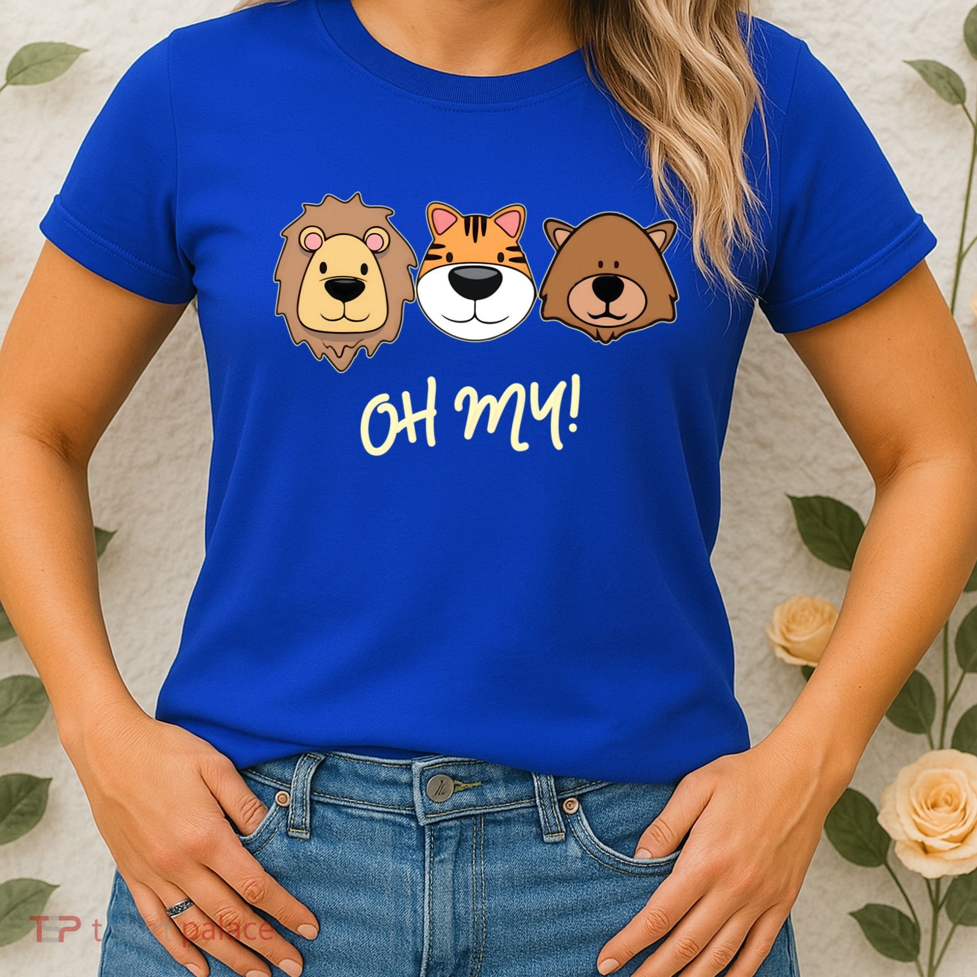 Lion Tiger And Bear Oh My Fun Jungle Zoo Animal Lover Gift Women's T-Shirt