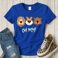 Lion Tiger And Bear Oh My Fun Jungle Zoo Animal Lover Gift Women's T-Shirt thumb 3
