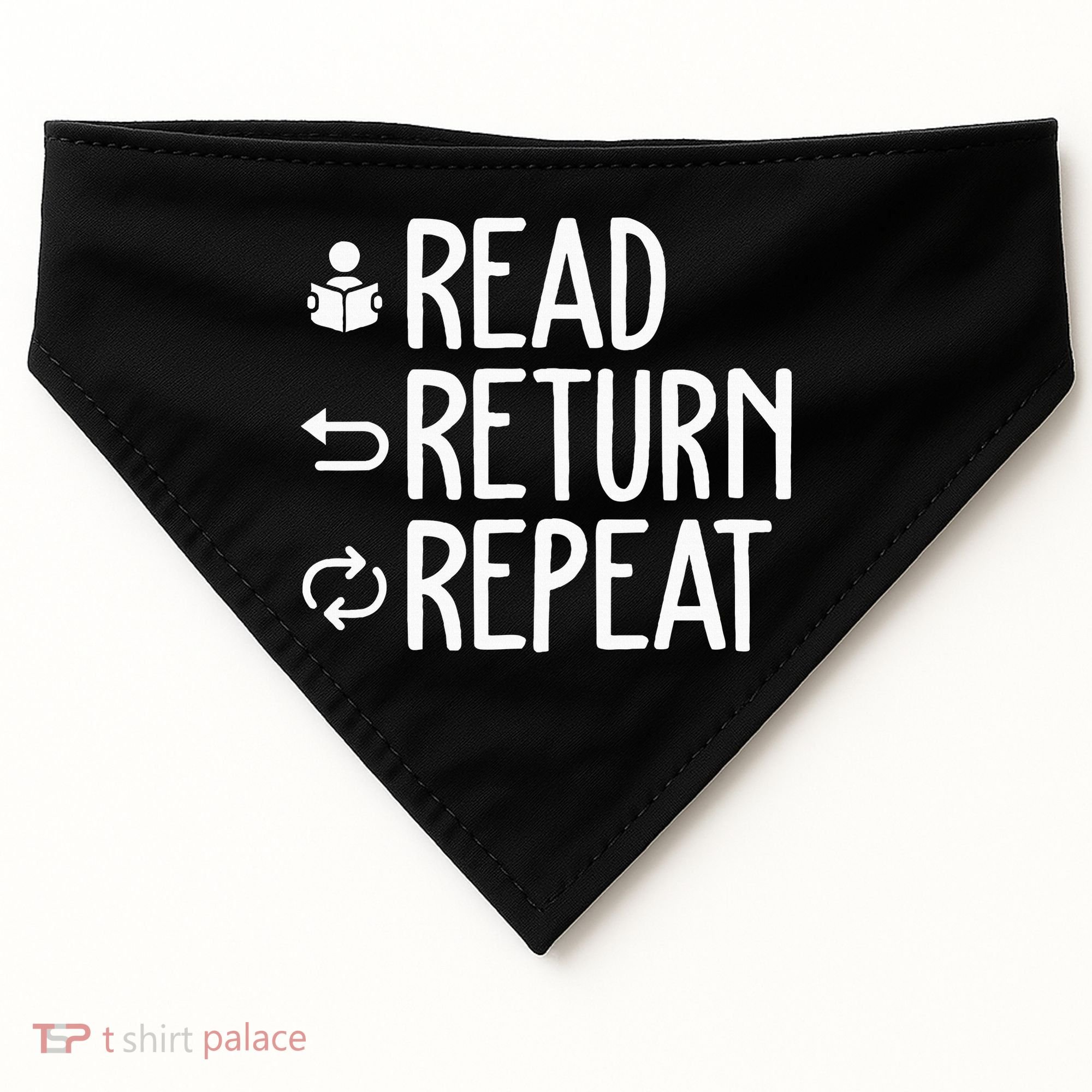 Library Themed Art Librarian Women Library Worker USA-Made Doggie Bandana