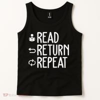 Library Themed Art Librarian Women Library Worker Tank Top thumb 2