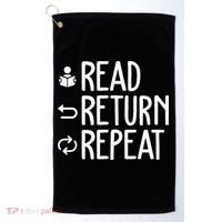 Library Themed Art Librarian Women Library Worker Golf Towel thumb 0