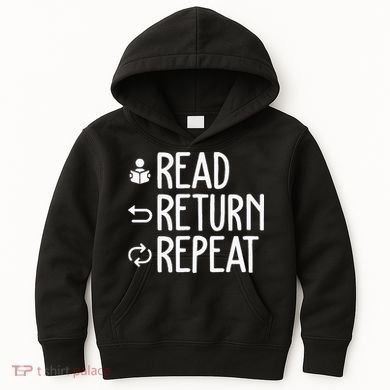 Library Themed Art Librarian Women Library Worker Kids Hoodie