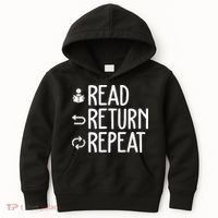 Library Themed Art Librarian Women Library Worker Kids Hoodie thumb 0