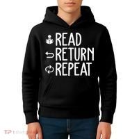 Library Themed Art Librarian Women Library Worker Kids Hoodie thumb 4