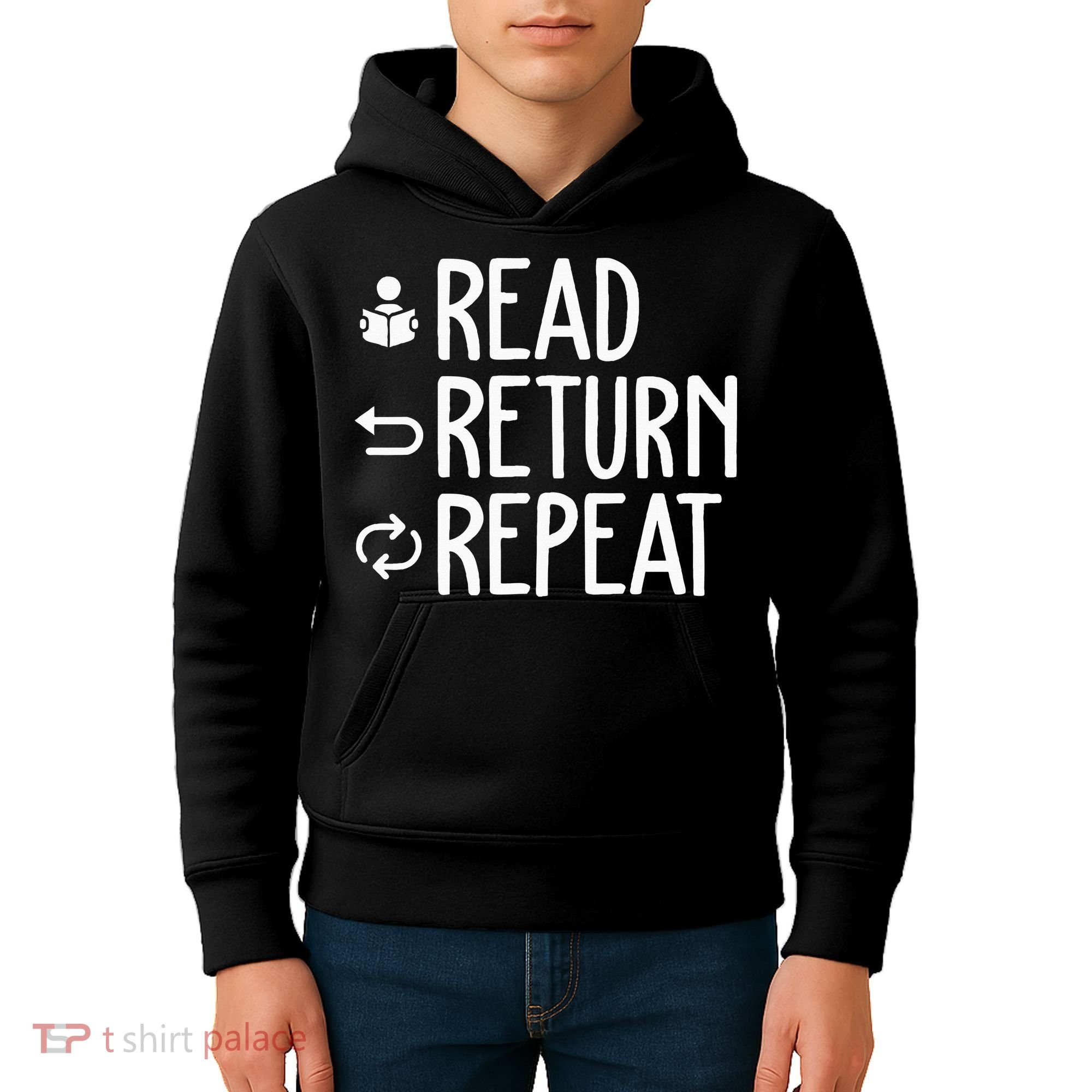 Library Themed Art Librarian Women Library Worker Kids Hoodie