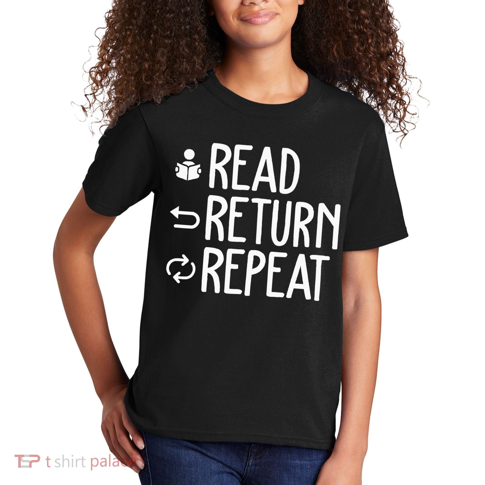 Library Themed Art Librarian Women Library Worker Kids T-Shirt