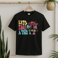 Lets Take A Trip Mushroom Colorful T-Shirt thumb 2