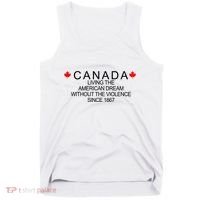 Living The American Dream Since 1867 Canada Tank Top thumb 0
