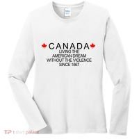Living The American Dream Since 1867 Canada Women's Long Sleeve Shirt thumb 0