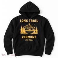 Long Trail America Usa Vermont Long Distance Hiking Mountains Camping Hoodie thumb 0