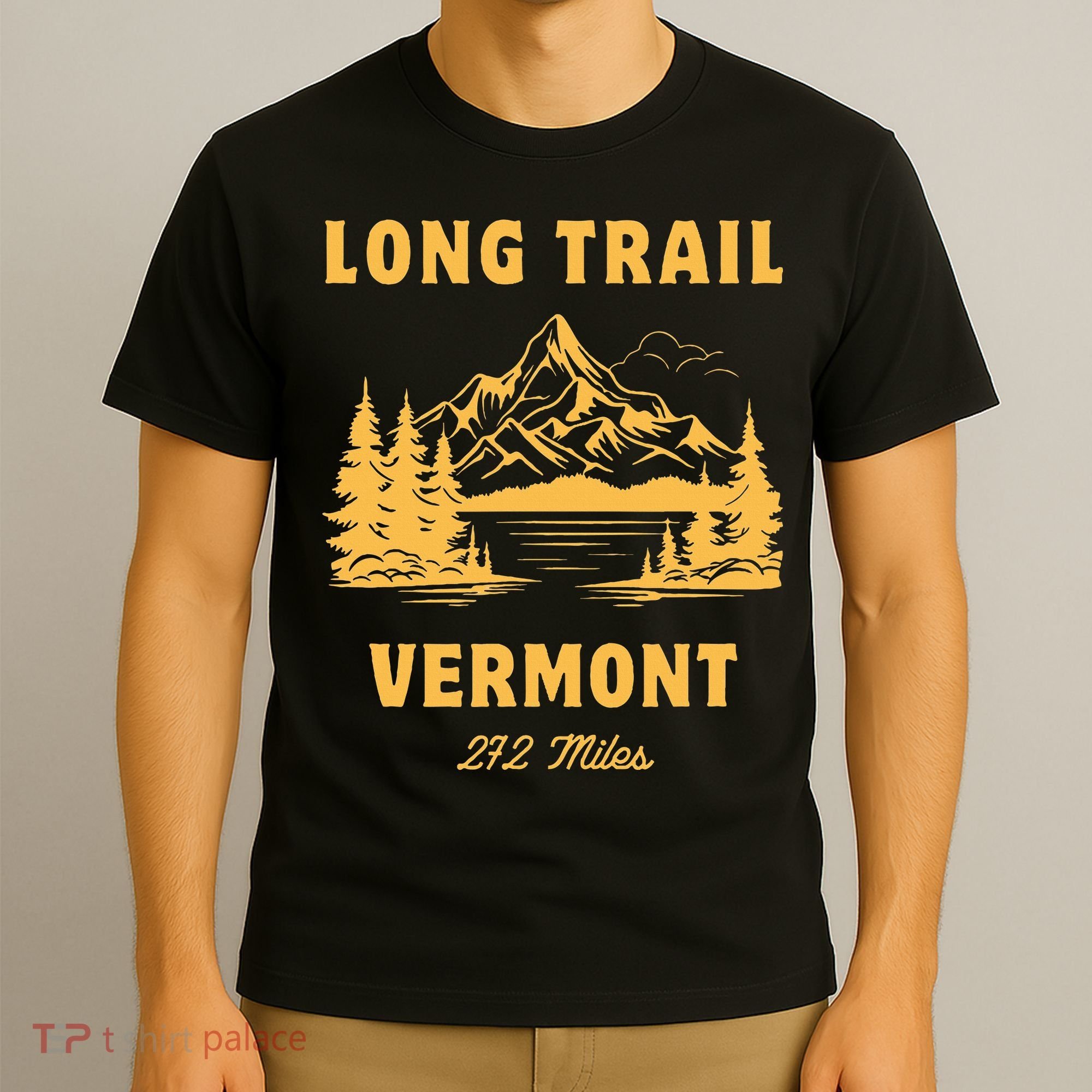 Long Trail America Usa Vermont Long Distance Hiking Mountains Camping T-Shirt