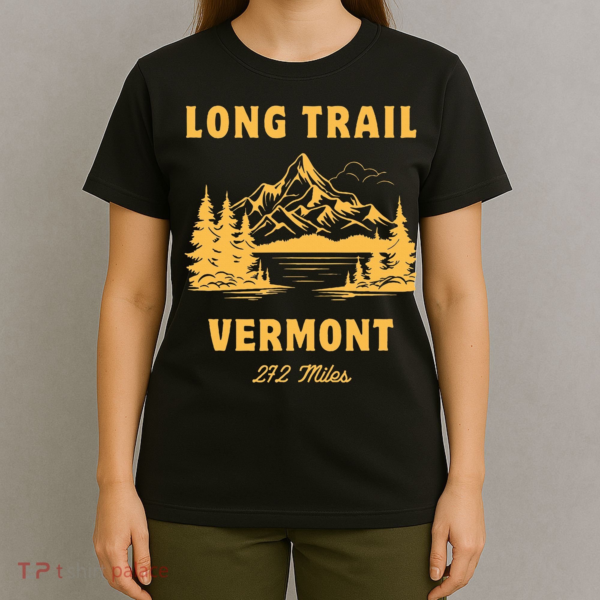 Long Trail America Usa Vermont Long Distance Hiking Mountains Camping T-Shirt