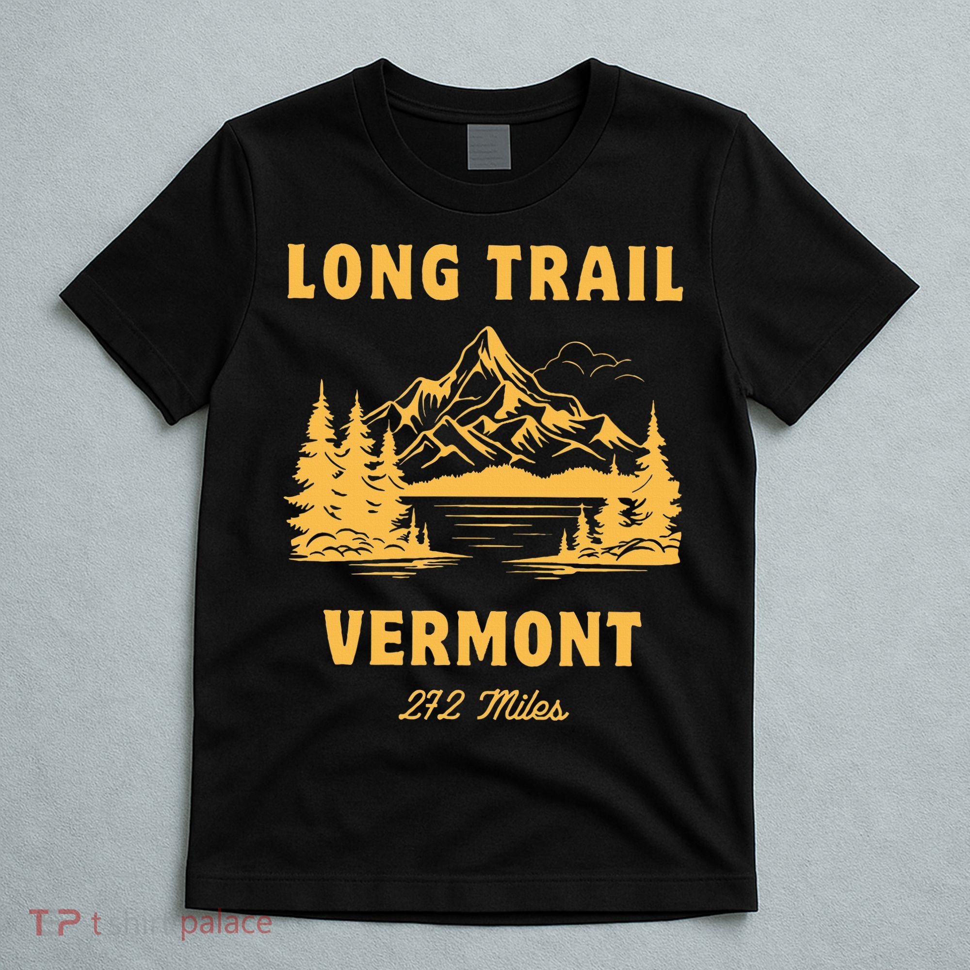 Long Trail America Usa Vermont Long Distance Hiking Mountains Camping T-Shirt