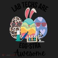 Lab Tech Are EggStra Awesome Egg Easter Lab Week Funny Easter Scienti Women's Sweatshirt thumb 2