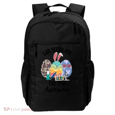 Lab Tech Are EggStra Awesome Egg Easter Lab Week Funny Easter Scienti Backpack