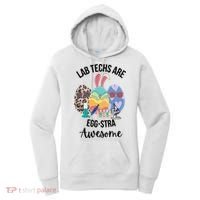 Lab Tech Are EggStra Awesome Egg Easter Lab Week Funny Easter Scienti Women's Hoodie thumb 0