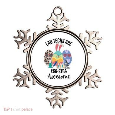 Lab Tech Are EggStra Awesome Egg Easter Lab Week Funny Easter Scienti Ornament