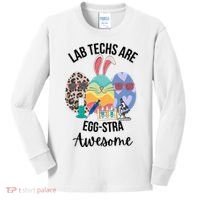 Lab Tech Are EggStra Awesome Egg Easter Lab Week Funny Easter Scienti Kids Long Sleeve Shirt thumb 0