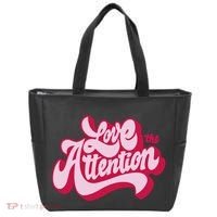 Love The Attention Funny Retro Tote Bag thumb 0