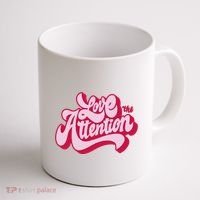 Love The Attention Funny Retro Coffee Mug thumb 1