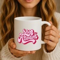 Love The Attention Funny Retro Coffee Mug thumb 3