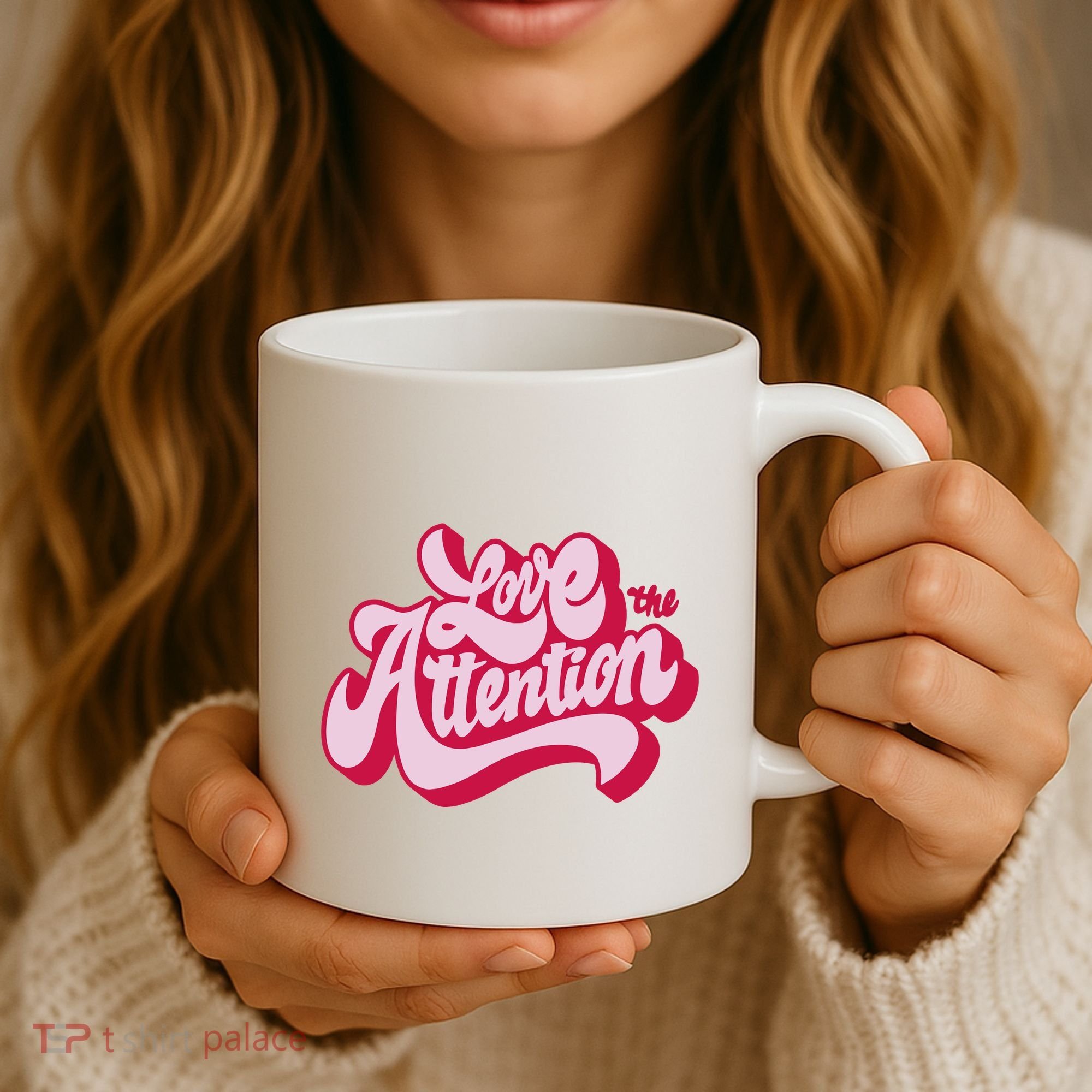 Love The Attention Funny Retro Coffee Mug