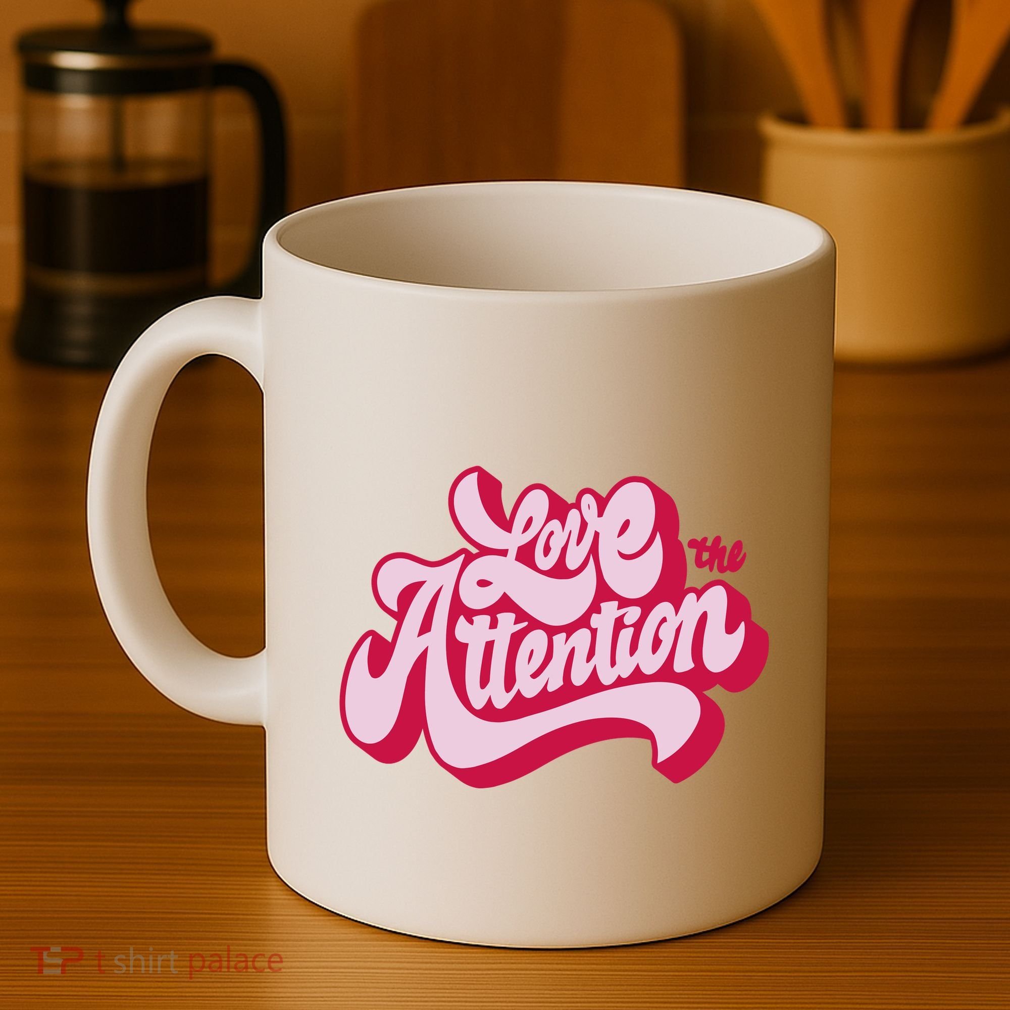 Love The Attention Funny Retro Coffee Mug