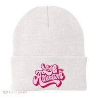 Love The Attention Funny Retro Beanie thumb 0