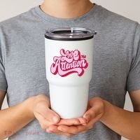 Love The Attention Funny Retro Tumbler thumb 2