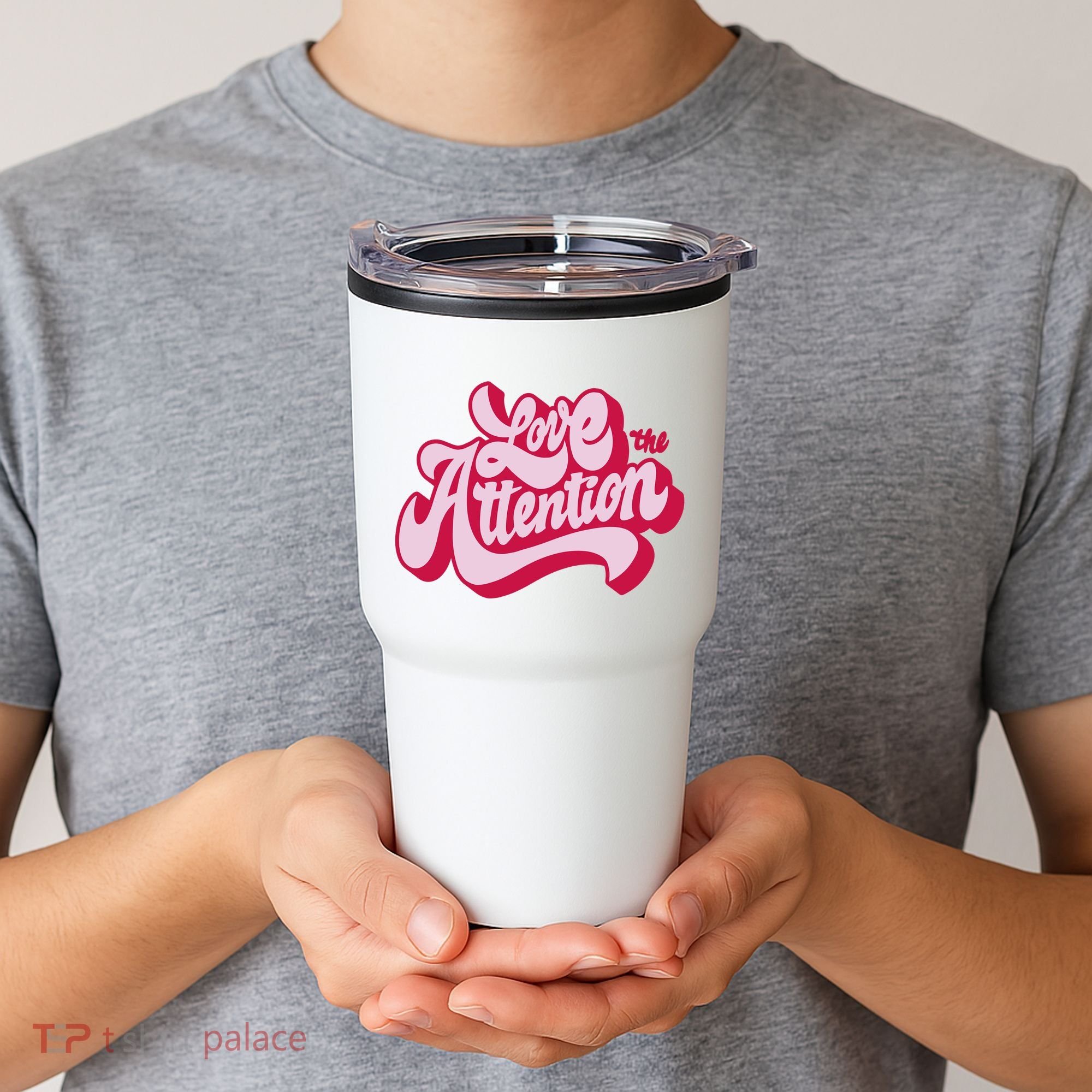Love The Attention Funny Retro Tumbler