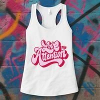 Love The Attention Funny Retro Women's Tank Top thumb 3