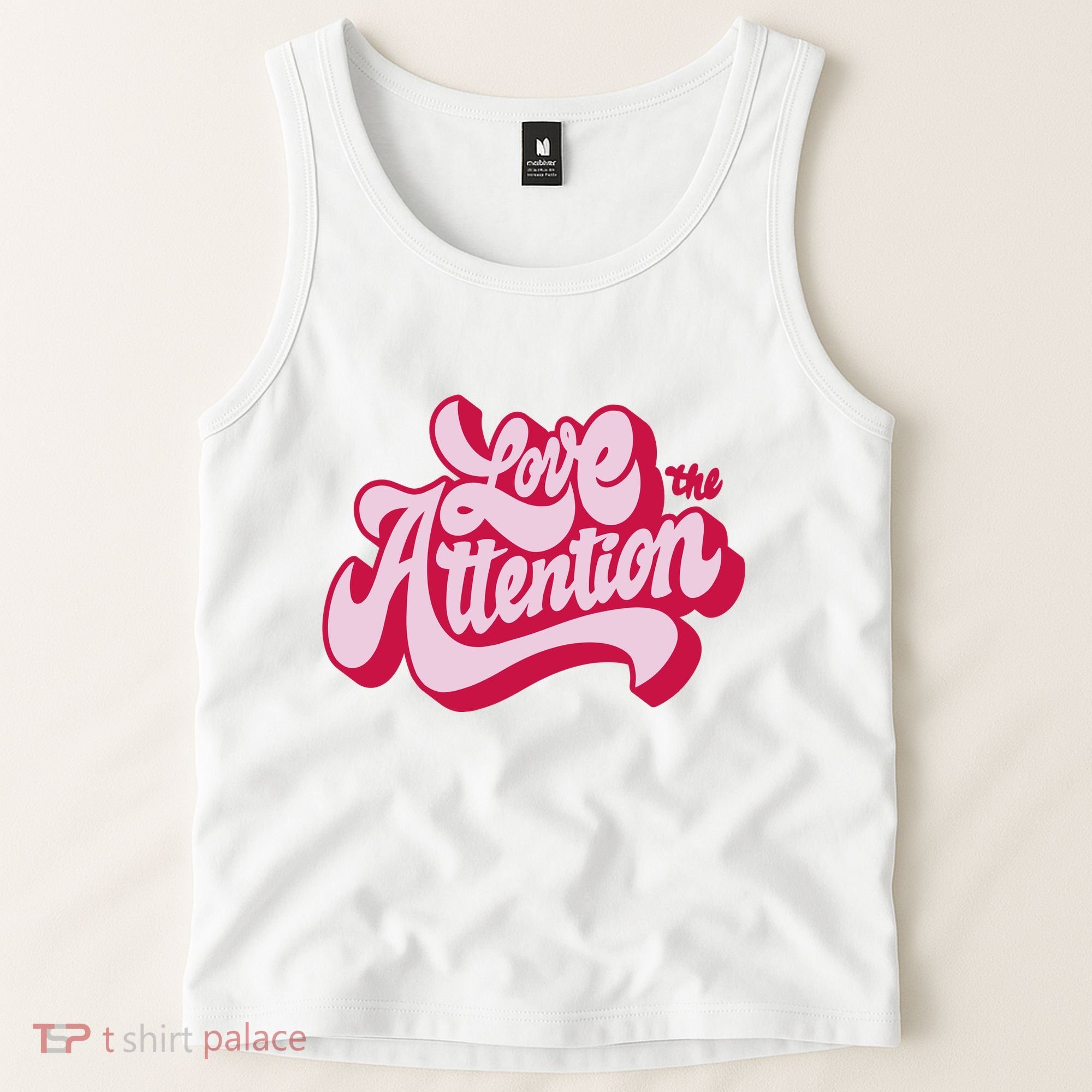 Love The Attention Funny Retro Tank Top