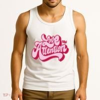 Love The Attention Funny Retro Tank Top thumb 3