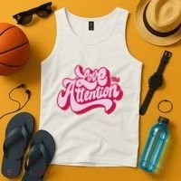 Love The Attention Funny Retro Tank Top thumb 4