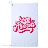 Love The Attention Funny Retro Golf Towel thumb 0